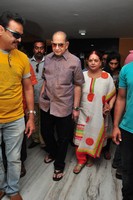 Krishna Watching Srimanthudu Movie at Prasad Lab